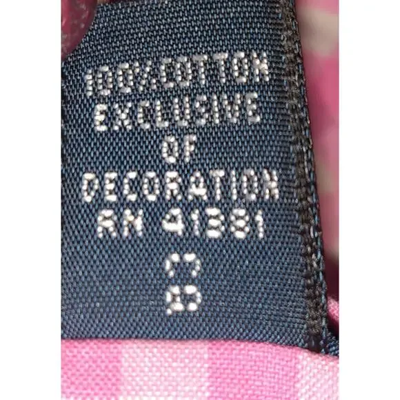 Ralph Lauren Gingham Shirt Mens XL Pink White Custom Cotton Resort Party Pony - Picture 10 of 16